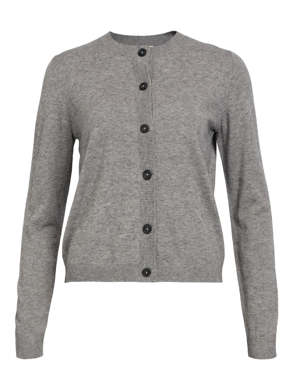 OBJTHESS Cardigan - Medium Grey Melange